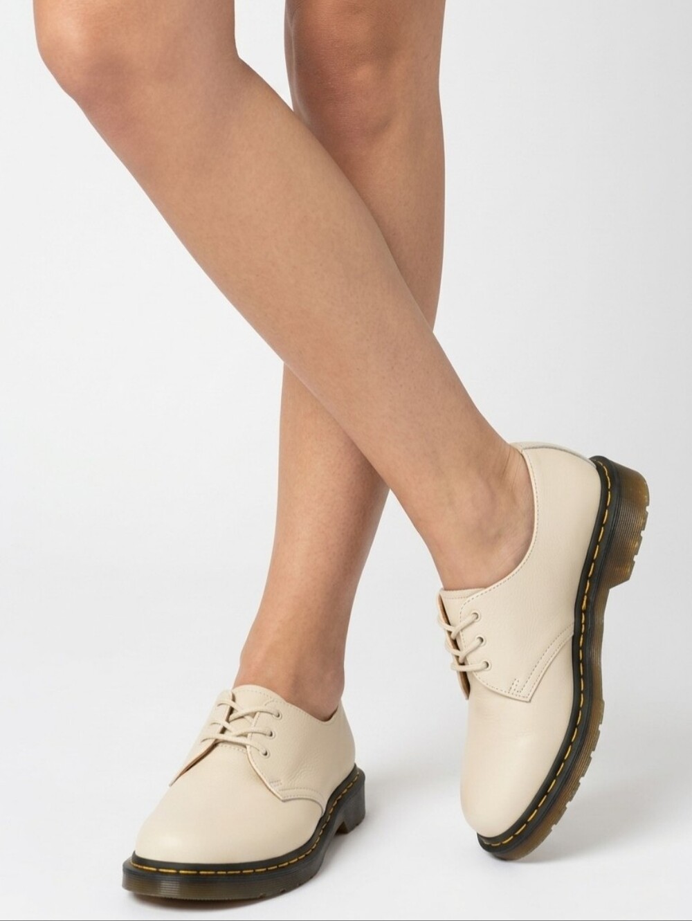 🩵NIB Dr. Martens 1461 Parchment Beige Virginia Leather Oxfords Size 11